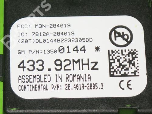 Comfort control module OPEL CASCADA (W13) 2.0 CDTI (67) | BP6384522M56 