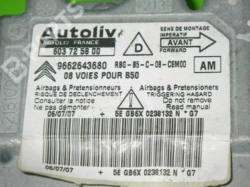 ECU airbags CITROËN C4 I (LC_) 2.0 HDi | BP6375617M53 