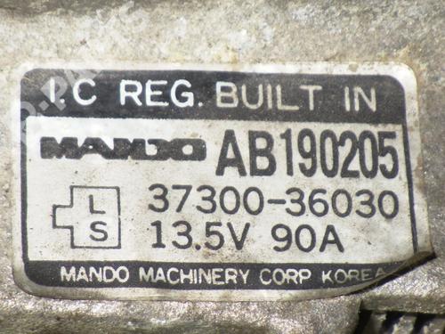 Alternator HYUNDAI GALLOPER II (JK-01) 3.0 V6 | BP7107422M7 