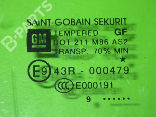 Front left door window OPEL CORSA E (X15) 1.4 (08, 68) | BP6670694C18 