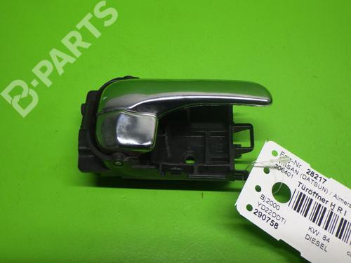 Used Rear right interior door handle NISSAN ALMERA TINO (V10) 2.2 dCi (115 hp) 6378896