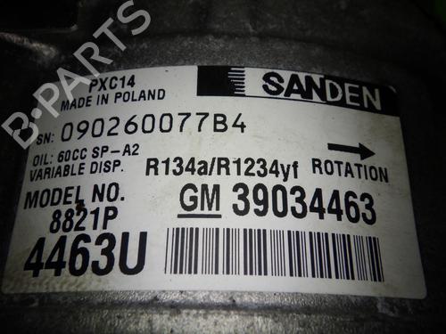 AC compressor OPEL ASTRA K (B16) 1.4 CNG (68) | BP20139948M34 