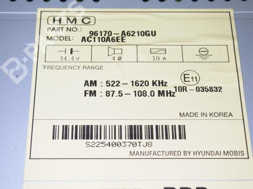 Radio HYUNDAI i30 (GD) 1.4 CRDi | BP6379351E6