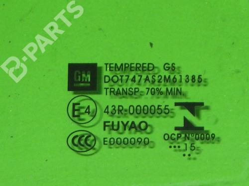 Front left door window OPEL ASTRA K (B16) 1.4 Turbo (68) | BP6653305C18 