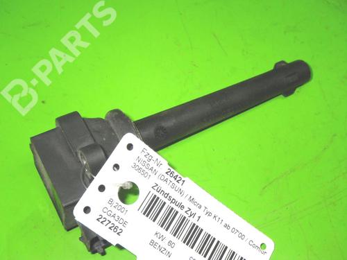 Used Ignition coil NISSAN MICRA II (K11) 1.4 i 16V (82 hp) 6363039