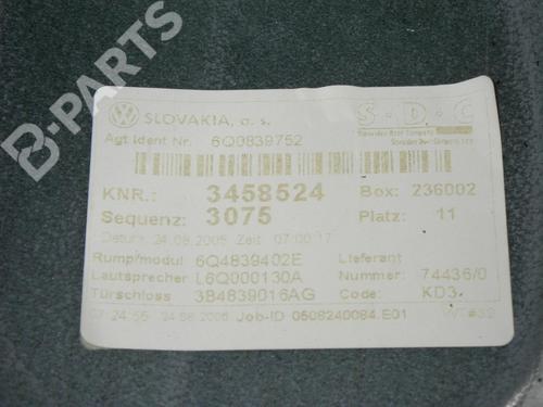 Rear right window mechanism VW POLO (9N_, 9A_) 1.4 TDI | BP6665839C25 