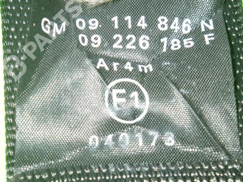 Sikkerhedssele bag højre OPEL CORSA C (X01) 1.7 CDTI (F08, F68) | BP6664037I28 