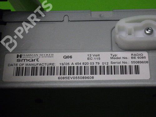Radio SMART FORFOUR (454) 1.5 CDI (454.001) | BP6938906E6 