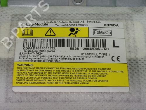 Left curtain airbag FORD RANGER (TKE) 3.2 TDCi 4x4 | BP14743320C11 
