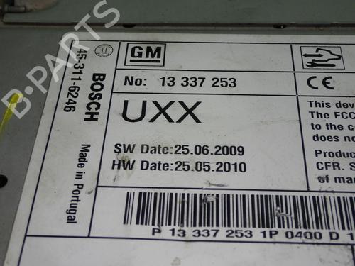 Radio OPEL INSIGNIA A Sports Tourer (G09) 2.0 Turbo 4x4 (35) | BP30403622E6 