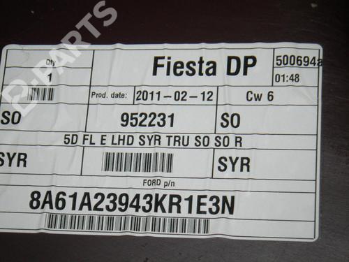 Front left panel FORD FIESTA VI (CB1, CCN) 1.4 | BP6670431C58 