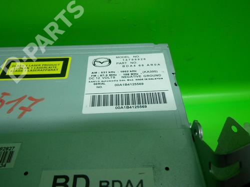 Radio MAZDA 3 Saloon (BL) 2.0 MZR DISI (BL12) | BP6362729E6 