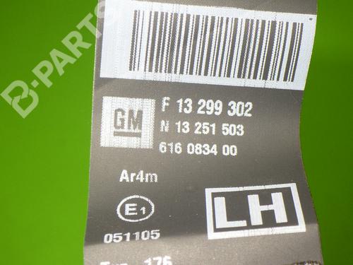 Rear left seatbelt OPEL ASTRA J (P10) 2.0 CDTI (68) | BP7124701I29 