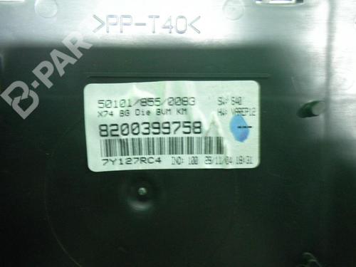 Instrument cluster RENAULT LAGUNA II Grandtour (KG0/1_) 1.9 dCi (KG0G) | BP6362751C47 