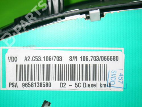 Instrument cluster PEUGEOT 407 SW (6E_, 6D_) 2.0 HDi 135 | BP6366686C47 