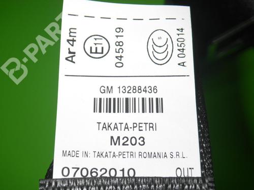 Rear right seatbelt OPEL INSIGNIA A Sports Tourer (G09) 2.0 CDTI (35) | BP6653158I28 