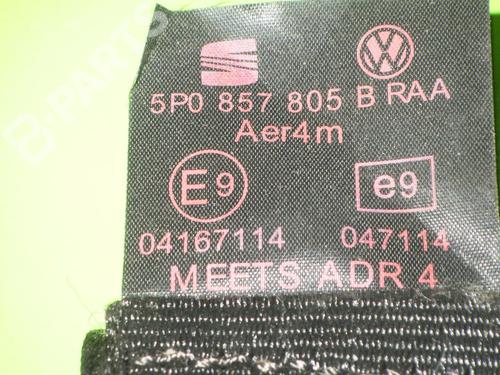 Rear left seatbelt SEAT TOLEDO III (5P2) 2.0 TDI 16V | BP6654159I29 