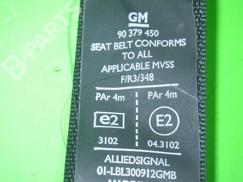 Front right seatbelt OPEL OMEGA B (V94) 2.0 16V (F69, M69, P69) | BP6641592I25 