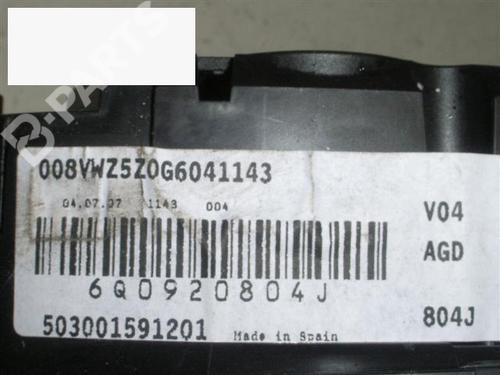 Instrument cluster VW POLO IV (9N_, 9A_) 1.4 TDI | BP6346705C47 