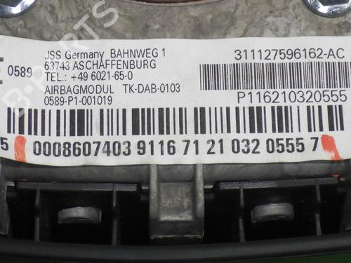 Driver airbag MERCEDES-BENZ A-CLASS (W169) A 150 (169.031, 169.331) | BP19249639C9 