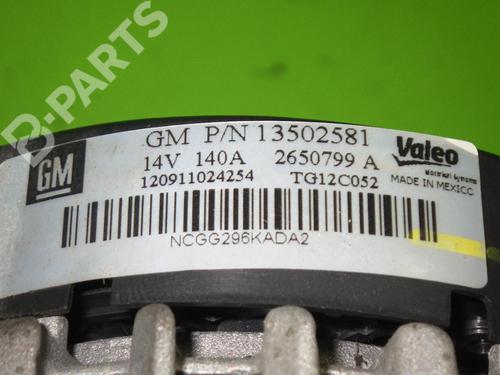 Alternator OPEL CASCADA (W13) 2.0 CDTI (67) | BP6384150M7 