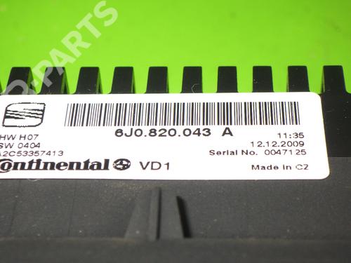 Climate control SEAT IBIZA IV (6J5, 6P1) 1.4 | BP8611253I5 