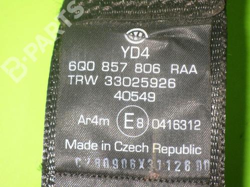Rear right seatbelt VW POLO (9N_, 9A_) 1.2 12V | BP6667825I28 