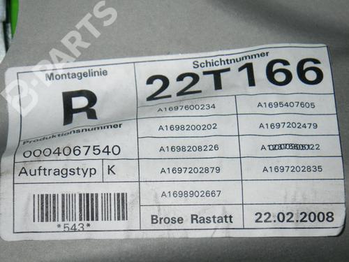 Front right window mechanism MERCEDES-BENZ B-CLASS Sports Tourer (W245) B 200 CDI (245.208) | BP6659919C23 