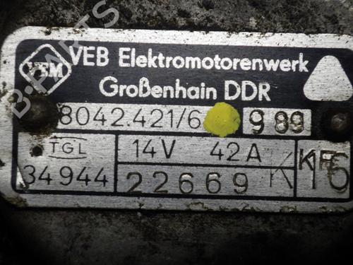 Alternator TRABANT P 601 0.6 | BP29901331M7 