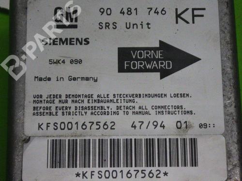 ECU airbags OPEL TIGRA (S93) 1.4 16V (F07) | BP6377246M53 