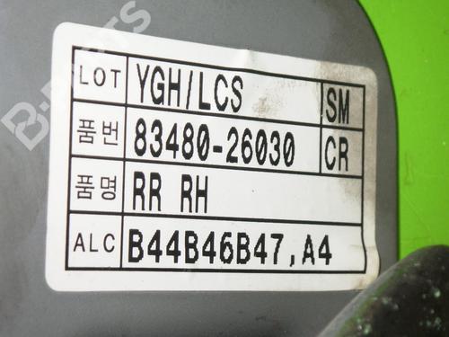 Rear right window mechanism HYUNDAI SANTA FÉ I (SM) 2.0 CRDi 4x4 | BP6656449C25 