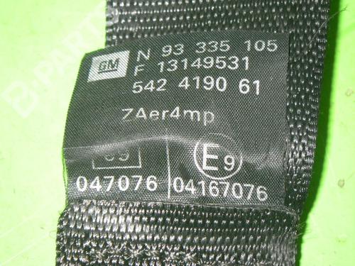 Front right seatbelt OPEL MERIVA A MPV (X03) 1.6 (E75) | BP6653845I25 