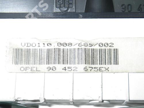 Instrument cluster OPEL ASTRA F Hatchback (T92) 1.4 i (F08, M08, F68, M68) | BP6403941C47 
