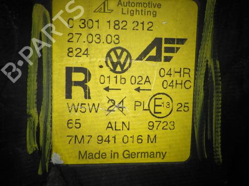 Right headlight SEAT ALHAMBRA (7V8, 7V9) 1.9 TDI | BP27976153C29 