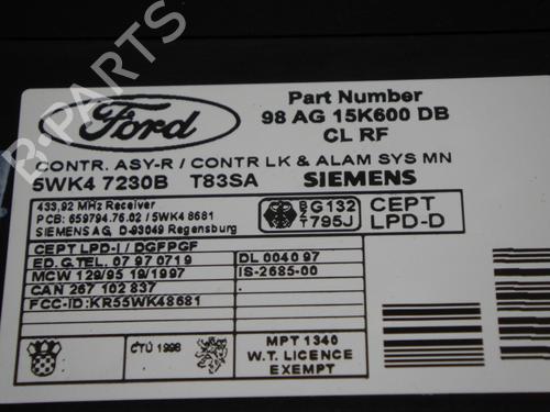 Electronic module FORD FOCUS I Saloon (DFW) 1.8 16V | BP12579370M83 