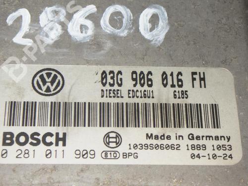 Control unit SEAT TOLEDO III (5P2) 2.0 TDI 16V | BP6393576M11 
