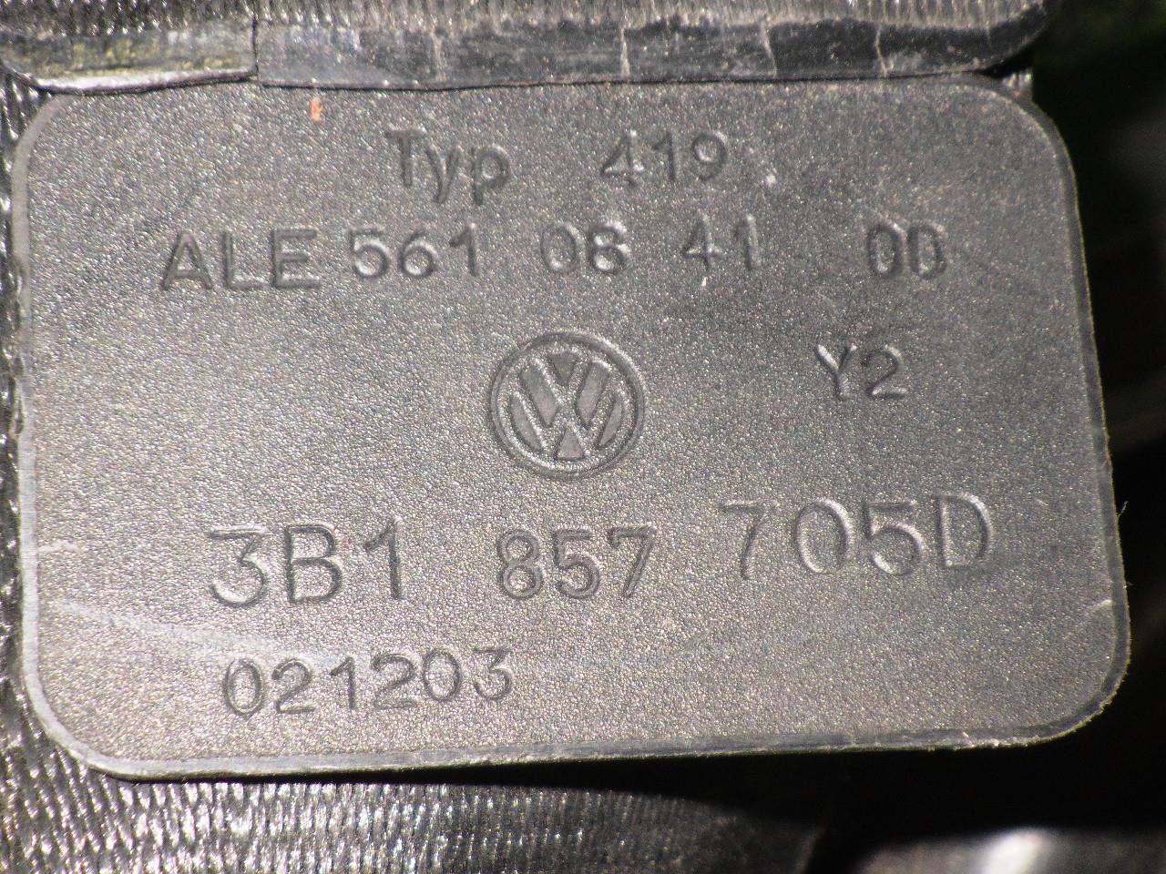 Front left belt tensioner VW PASSAT (3B3) 2.5 TDI VW 3B1857705D BParts