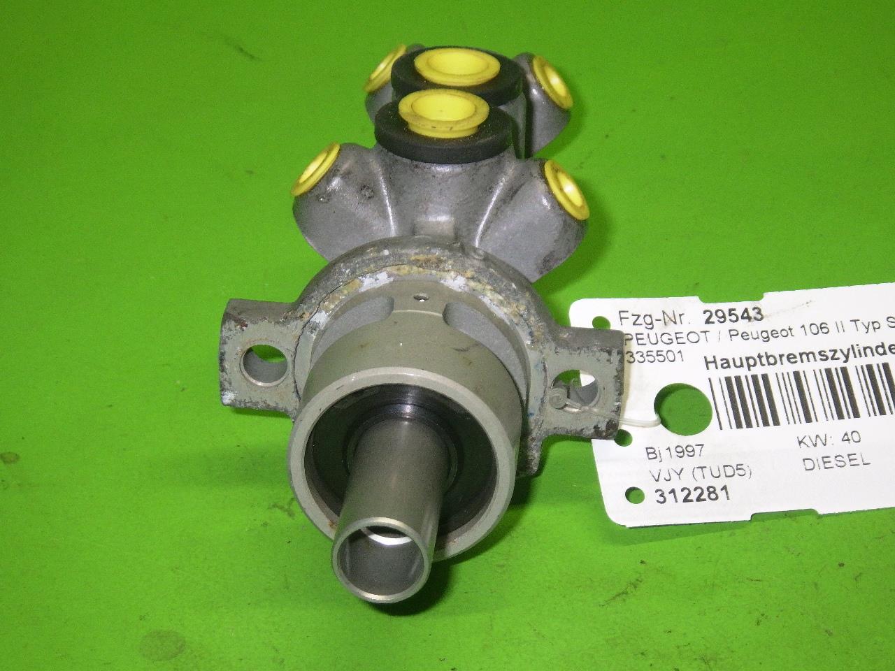 Master brake PEUGEOT 106 II (1A_, 1C_) 1.5 D 6384799 | B-Parts 