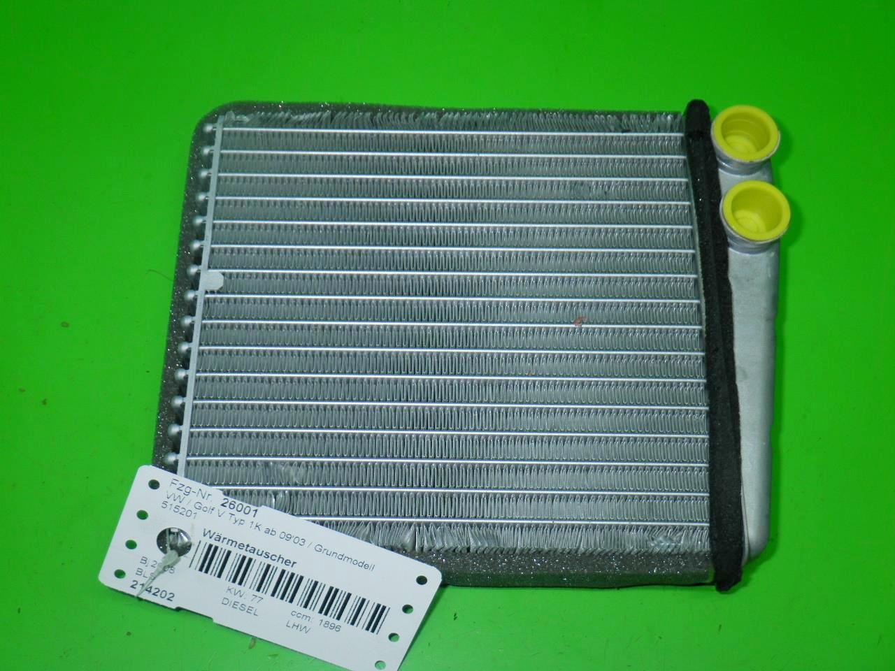 Intercooler VW GOLF V (1K1) 1.9 TDI 6359933 BParts