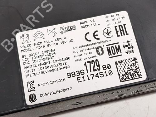 Elektronisk modul DS DS 3 / DS 3 CROSSBACK (UR_, UC_, UJ_) E-TENSE (UZZKXZ) | BP29687820M83 