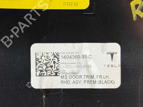 Front left panel TESLA MODEL 3 (5YJ3) EV AWD | BP31936796C58 