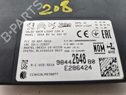 Elektronische module PEUGEOT 208 II (UB_, UP_, UW_, UJ_) e-208 | BP29689208M83 