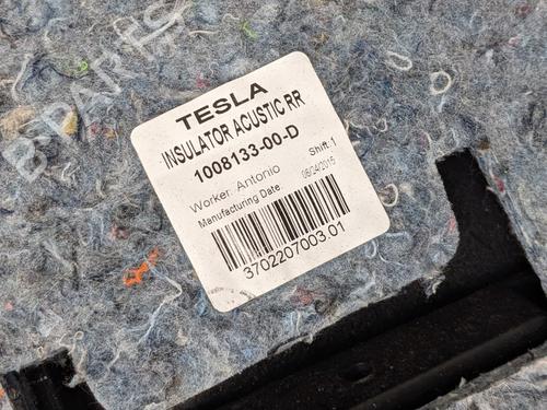 Bageste højre beklædning TESLA MODEL S (5YJS) 85 | BP29692769C61
