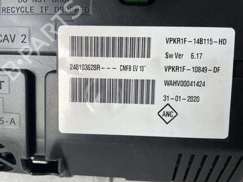 Kombinert Instrument RENAULT ZOE (BFM_) ZOE (BFMC, BFMD) | BP29902735C47 