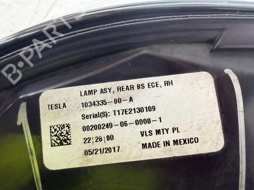 Højre baglygte TESLA MODEL X (5YJX) P90D AWD | BP31634998C35 