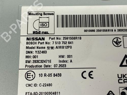 Radio NISSAN LEAF (ZE1) Electric | BP29691363E6 