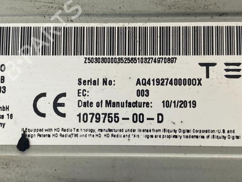 Elektronisk modul TESLA MODEL Y (5YJY) Long Range All-wheel Drive | BP29691706M83 