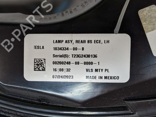 Venstre Baklys TESLA MODEL S (5YJS) 85 | BP29902768C34