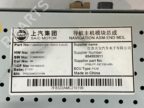 Radio MG MG ZS SUV (AZS1) EV | BP29691710E6 