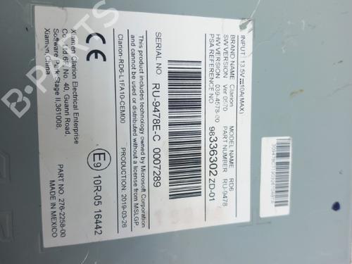 Radio PEUGEOT 208 I (CA_, CC_) 1.2 VTI 82 | BP28738011E6 